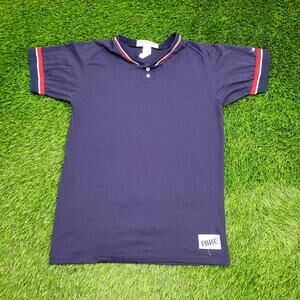 Vintage 80s BIKE Polo Shirt Medium 20x28 Blue USA